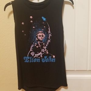 Elton John black Rocket Man Shirt